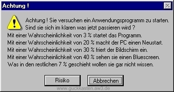 Windowsfehlermeldung&nbsp;Nr.1