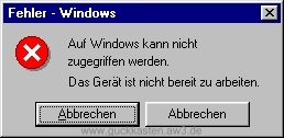 Windowsfehlermeldung&nbsp;Nr.2